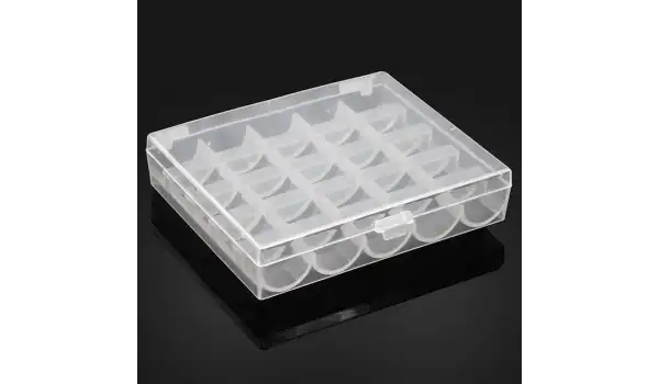 Ev Tipi Aile Dikiş Makinesi 25Li Şeffaf Masura Saklama Kutusu