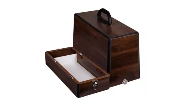 Ev Tipi Aile Dikiş Makinesi Ahşap Kahverengi Çanta