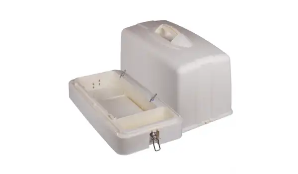 Ev Tipi Aile Dikiş Makinesi Plastik Krem Çanta