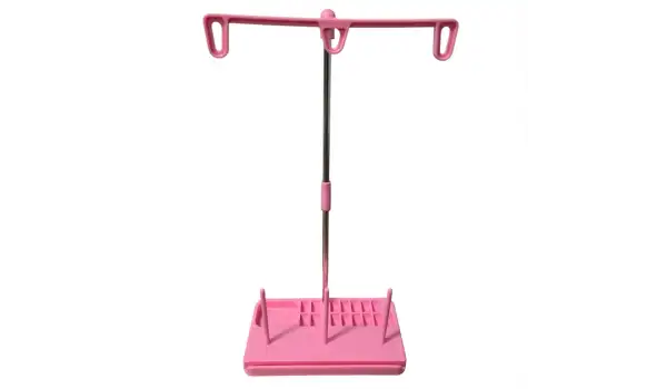Ev Tipi Dikiş Makinesi Pembe Plastik Çardak Seti (Metal Borulu) / TS-500