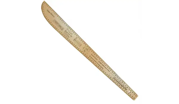 Fransız Kurvesi Ahşap Riga Cetvel Takım (7 Parça Kutulu)