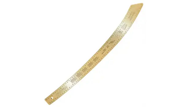 Fransız Kurvesi Ahşap Riga Cetvel Takım (7 Parça Kutulu)