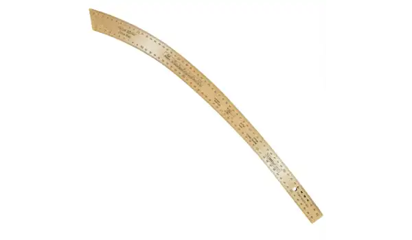 Fransız Kurvesi Ahşap Riga Cetvel Takım (7 Parça Kutulu)