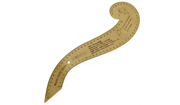 Fransız Kurvesi Ahşap Riga Cetvel Takım (7 Parça Kutulu)