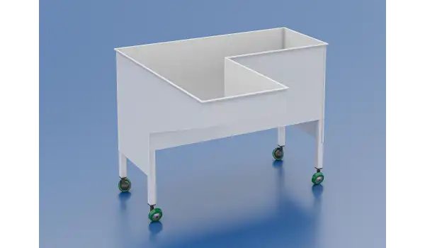 Kardesan Kollu Makina Ön Teknesi Tekerli Saç 95Cm X 45Cm