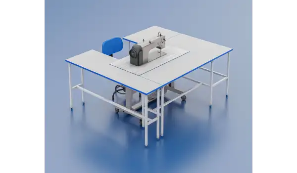 Kardesan Komple Makina Tezgahı Kapaklı Suntalam 150Cm X 187Cm 75Cm