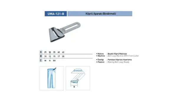 Köprü Aparası 35X15mm / UMA-121-B