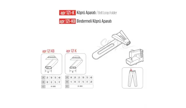 Köprü Aparatı 20X10mm / APR 121-K