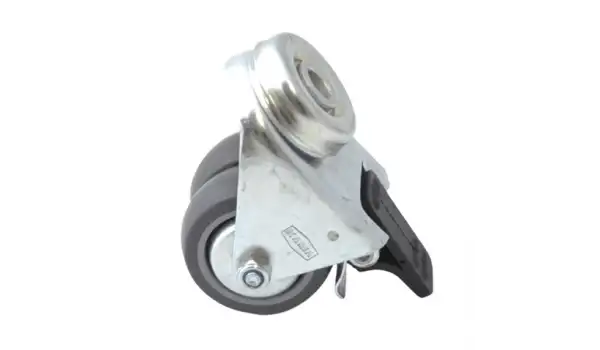 Makine Tekerleği Küçük Frenli Çiftli Teker / 50X17 M10