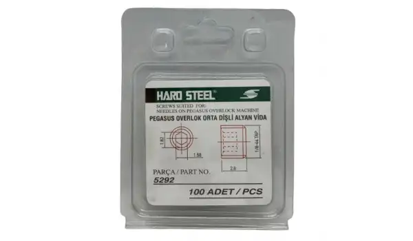 Pegasus Reçme Alyan İğne Vidası Siyah / 5292 100ADET