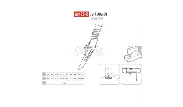 Şerit Apara 25X12mm / APR 25-R