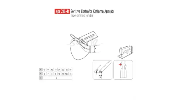 Şerit Ve Ekstrafor Katlama Apara 30X15 / APR 216-D