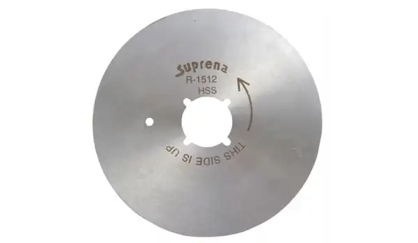 Suprena Yuvarlak Kumaş Kesim Motor Bıçak / R1512(R) HSS (KMSHSS1512)
