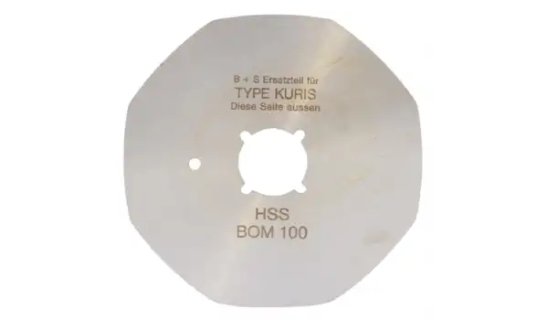 Suprena Yuvarlak Kumaş Kesim Motor Yüksek Karbonlu 8 Köşe Bıçak / R1515(8) HSS