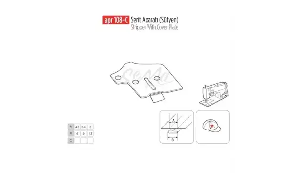 Sütyen Şerit Aparatı 25X12 / APR 108-C