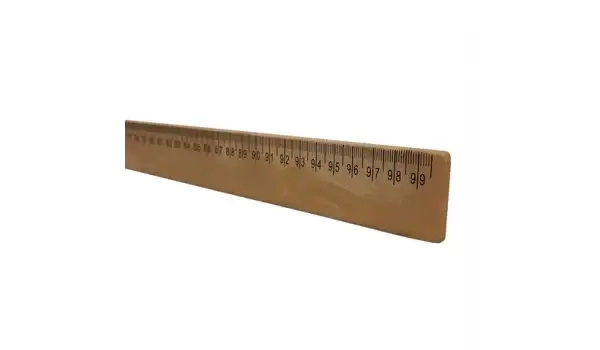 Taba Plastik Manifatura Cetveli 1 Metre (100Cm)