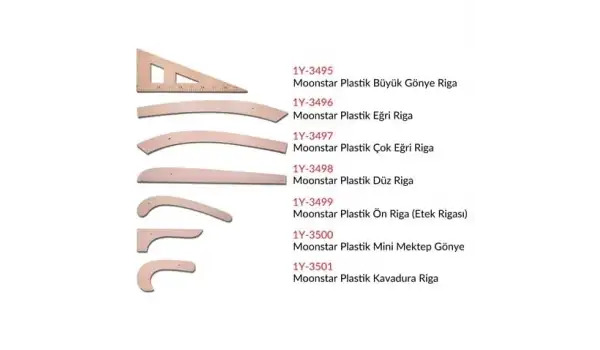 Taba Plastik Riga Cetvel Takım (7 Parça)