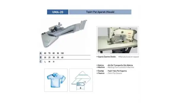 Tshirt Havalı Pat Apara 60Mm-20Mm / UMA-20
