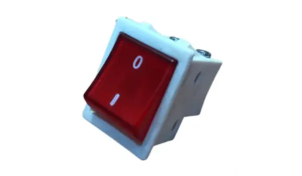 Ütü Işıklı Anahtar Beyaz Gövdeli / TY ANH GNS1