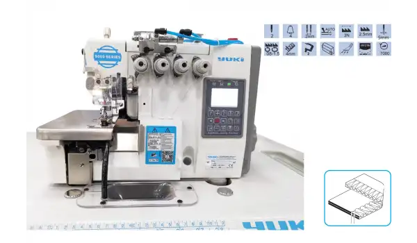YK-9000-4 4 İplik Akıllı Overlok Makinesi Kıs