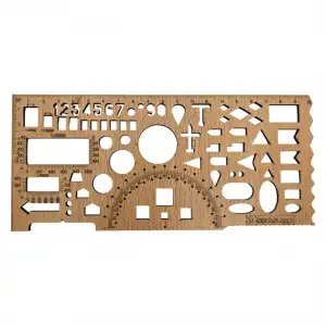 Çok Amaçlı Geometrik Çizim Cetveli 20Cm