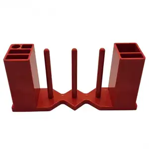 Dikiş Makinesi Mıknatıslı Masura Koyma Aparatı 3Lü Çift Kutulu Kırmızı