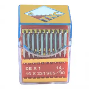 Düz Makine İnce Dip Yanmaz Dikiş İğnesi / DBX1 SES PVD 14/90 100ADET