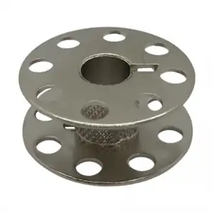 Düz Makine Metal Beyaz Tırnaklı-İçi Tırtıklı Masura / 270010QWS(3S)