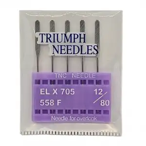 Ev Tipi Overlok Dikiş Makinesi İğnesi / Elx705  12/80 5Adet