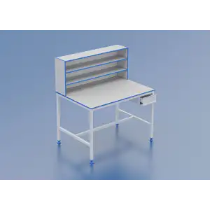 Kardesan Raflı Kalite Kontrol Masası 120Cm X 90Cm Yük 130Cm