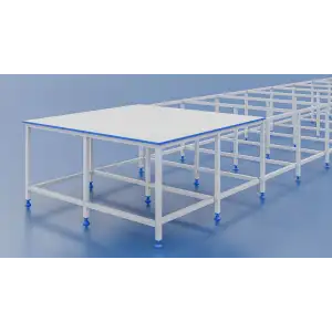 Kardesan Serim Masası 100Cm X 205 Cm Orta Ayaklı Altsız Üstü Suntalam