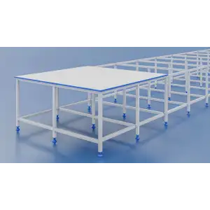 Kardesan Serim Masası 100Cm X 205Cm Orta Ayaklı Altlı Üstü Suntalam