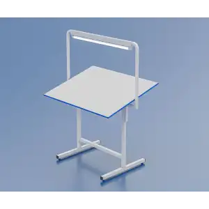 Kardesan Üstten Işıklı Kalite Kontrol Masası Eğimli 120Cm X 90Cm Yük : 85Cm