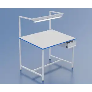 Kardesan Üstten Işıklı Kalite Kontrol Masası Sabit 140Cm X 90Cm Yük:85Cm