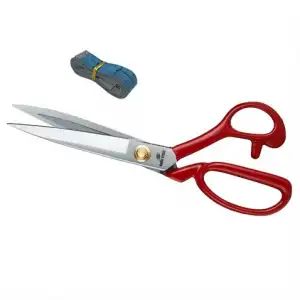 Kırmızı Saplı Paslanmaz Çelik Somunlu 8İnç Makas /  HS-1084 (8)