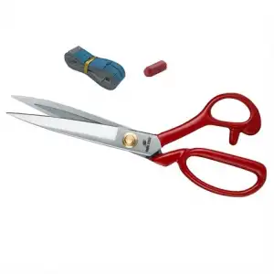 Kırmızı Saplı Paslanmaz Çelik Somunlu 9İnç Makas /  HS-1094 (9)