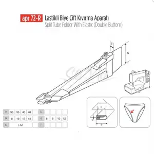 Lastikli Biye Çift Kıvırma Aparat 28-7Mm/APR 72R