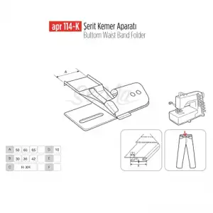 Şerit Kemer Kavisli Aparat 75Mm-45Mm / APR 114-K