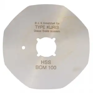 Suprena Yuvarlak Kumaş Kesim Motor Yüksek Karbonlu 8 Köşe Bıçak / R1515(8) HSS