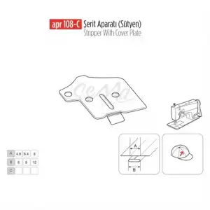 Sütyen Şerit Aparatı 25X12 / APR 108-C