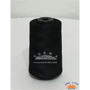 Tuana 120 Numara Koyu Siyah Polyester Dikiş İpliği