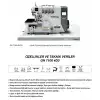 GN 7100 4/D3 4 İplik Elektrikli İp Kesicili Full Otomatik Overlok Makinesi