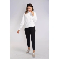 Lastikli Cepli Triko Eşofman Altı-SİYAH