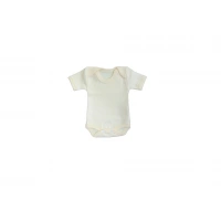 Sema Baby Yarım Kol Badi (Body) 0-3 Ay - Ekru