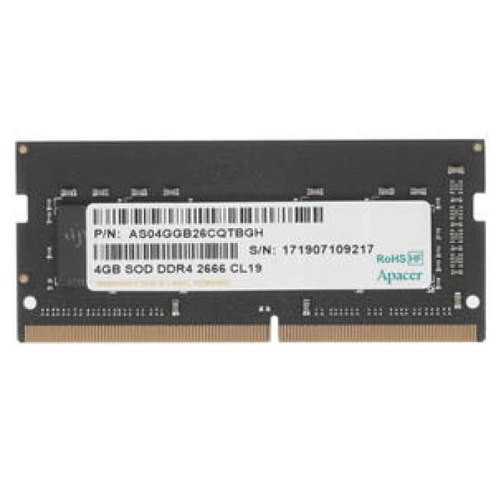 Apacer 4GB (1x4GB) 2666Mhz CL19 DDR4 Notebook SODIMM Ram (ES.04G2V.KNH)