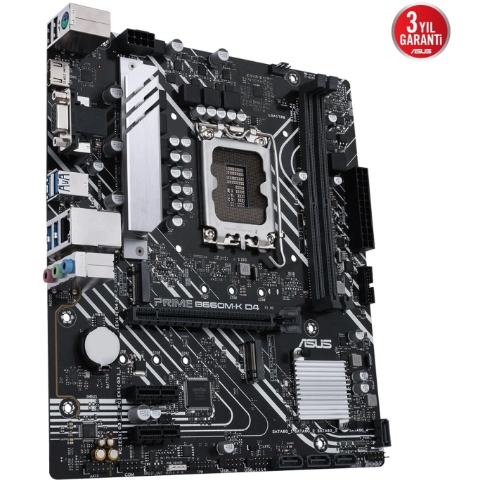 ASUS PRIME B660M-K D4 DDR4 5333(OC) M.2  mATX 1700p