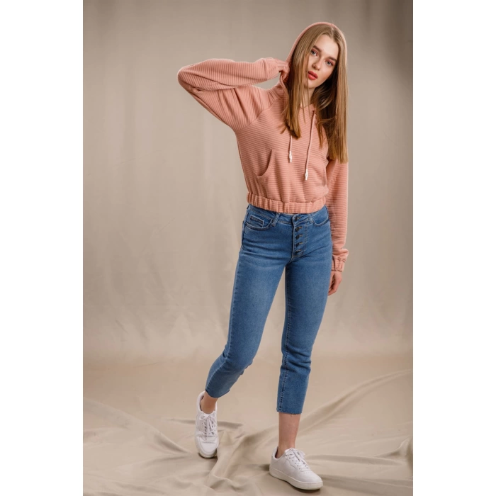 Kanguru Cepli Sweatshirt - PUDRA