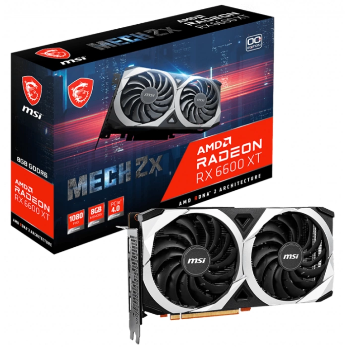 MSI RADEON RX 6600 XT MECH 2X 8G OC 8GB GDDR6 HDMI 3XDP 128BİT