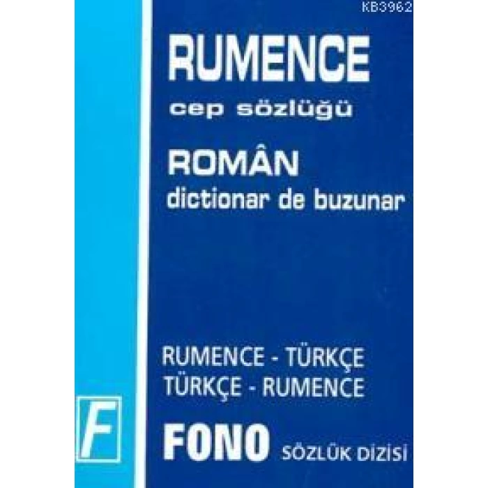 Rumence Cep Sözlüğü; Rumence-Türkçe  Türkçe-Rumence