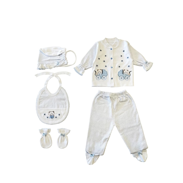 Sema Bebe 5li Set - Açık Mavi